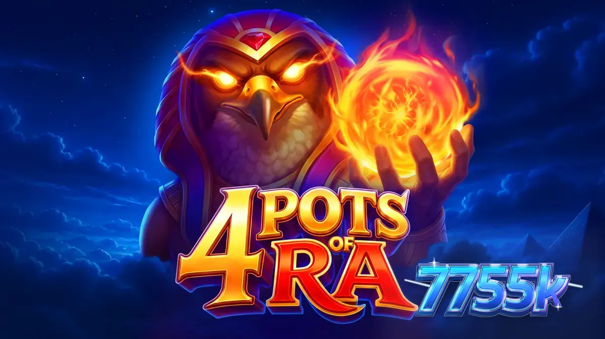 Interface do jogo 4 Pots of Ra com temática egípcia